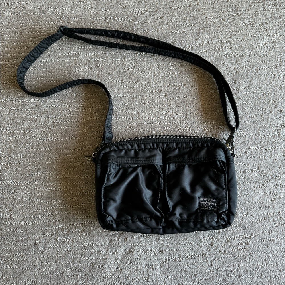 Yoshida Porter Tanker Nylon Shoulder Bag - black